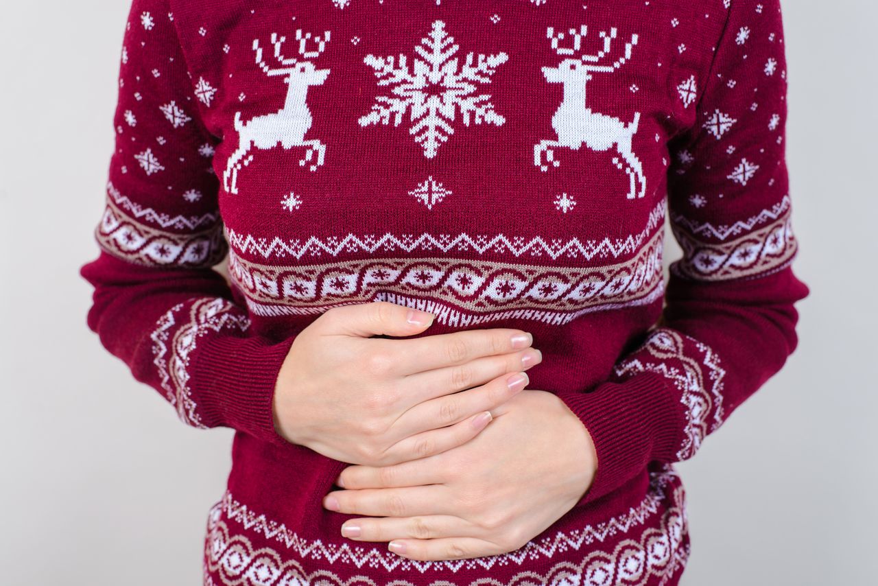 Maux ventre après repas Noël