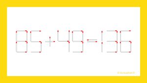 Défi des Allumettes : Résolvez cette énigme en moins de 30 secondes et devenez un génie mathématique !