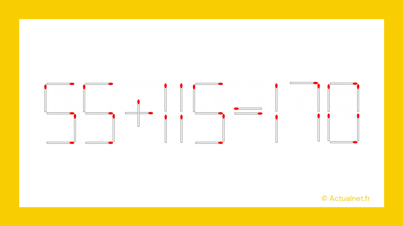 Bravo à ceux qui ont trouvé la solution !