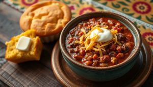 Chili con carne et pain de maïs : le duo gagnant de la cuisine tex-mex