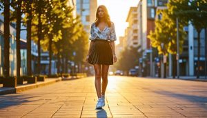Look de rentrée : Comment associer baskets rétro et mini-jupe pour un style irrésistible