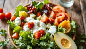Salade Cobb classique et sa vinaigrette ranch maison : un festin frais et savoureux
