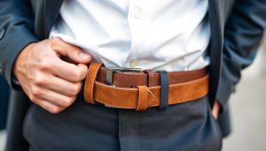 Ceinture en daim pour homme : l'accessoire incontournable pour un look décontracté-chic