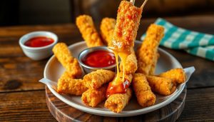 Bâtonnets de fromage croustillants : la recette qui fait craquer petits et grands