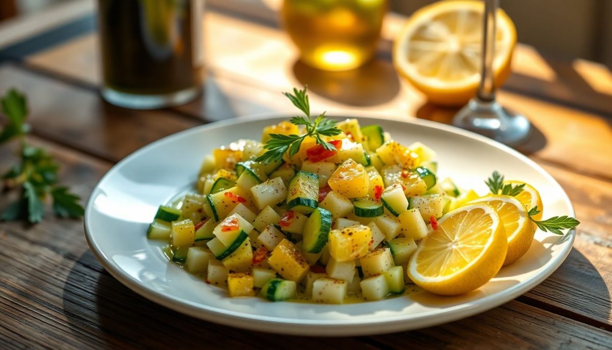 Tartare de courgettes crues au citron confit : la recette fraîcheur qui révolutionne vos apéritifs d'été