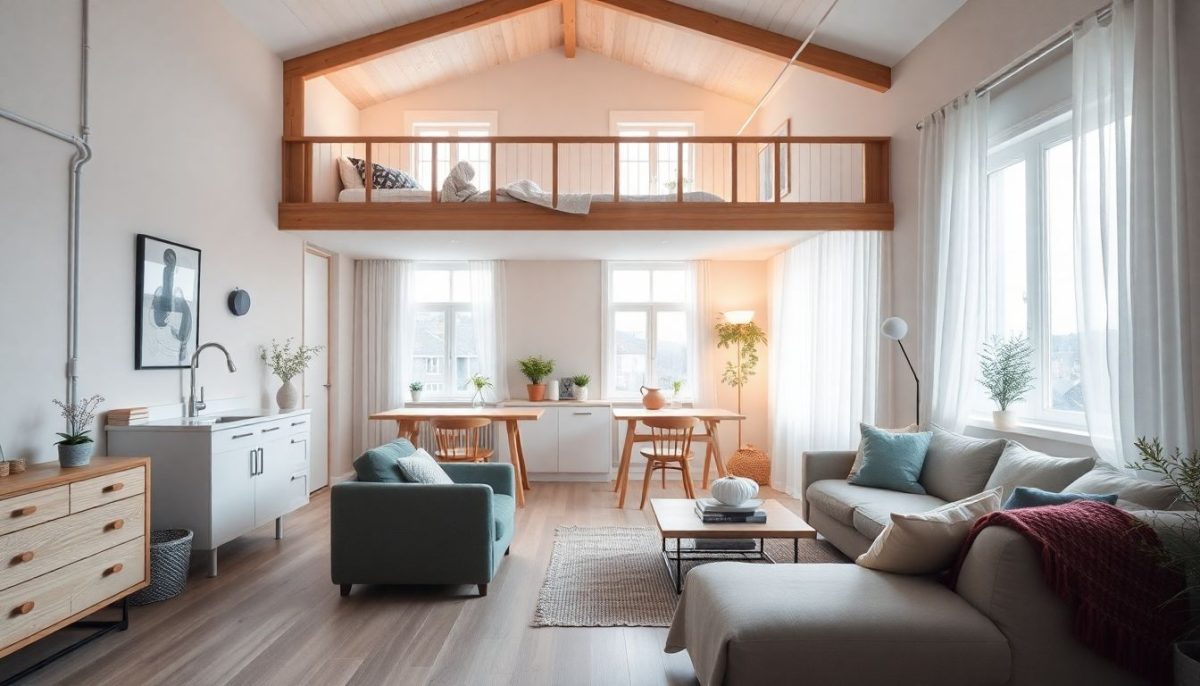 Comment transformer un deux-pièces de 61m² avec mezzanine en cocon nordique parfait